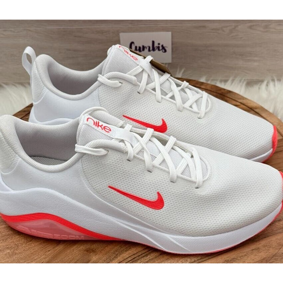 Nike Air Zoom Bella 7 Wmns Size 11 Workout Shoes White Bright Crimson FZ1689-101 - Picture 4 of 11